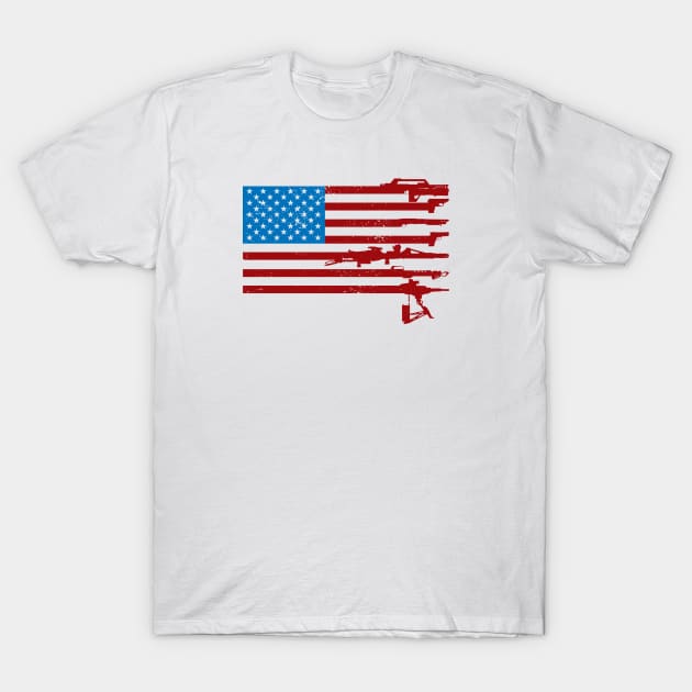 US Flag - USCM Arms - USA T-Shirt by CCDesign